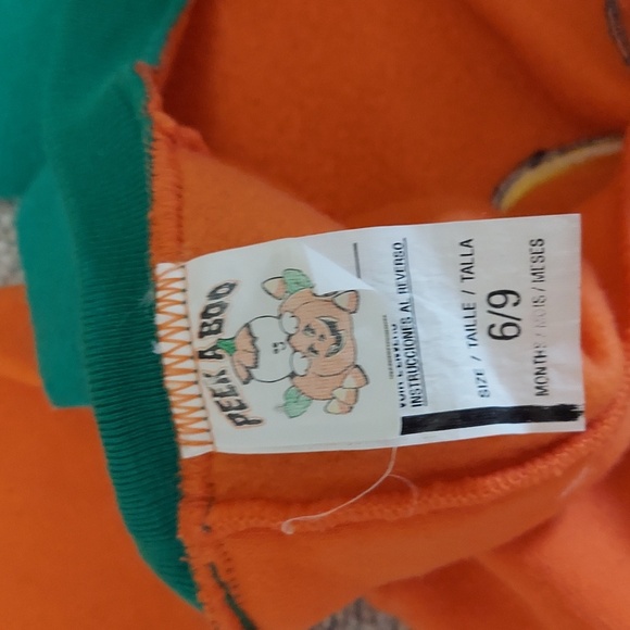 Peek A Boo Baby's pumpkin Halloween costume, size 6/9 months. - Picture 3 of 3